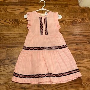 Kidpik pink dress with embroidery, Size L/12